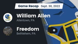 Recap: William Allen  vs. Freedom  2022