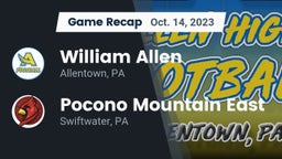 Recap: William Allen  vs. Pocono Mountain East  2023