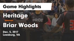 Heritage  vs Briar Woods  Game Highlights - Dec. 5, 2017