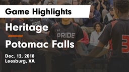 Heritage  vs Potomac Falls  Game Highlights - Dec. 12, 2018