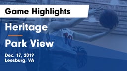 Heritage  vs Park View  Game Highlights - Dec. 17, 2019