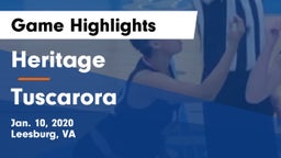 Heritage  vs Tuscarora  Game Highlights - Jan. 10, 2020