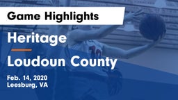 Heritage  vs Loudoun County  Game Highlights - Feb. 14, 2020