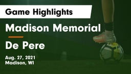 Madison Memorial  vs De Pere  Game Highlights - Aug. 27, 2021