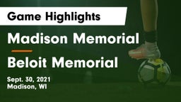 Madison Memorial  vs Beloit Memorial  Game Highlights - Sept. 30, 2021