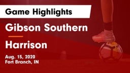 Gibson Southern  vs Harrison  Game Highlights - Aug. 15, 2020