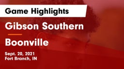 Gibson Southern  vs Boonville  Game Highlights - Sept. 20, 2021