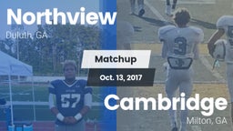 Matchup: Northview High vs. Cambridge  2017