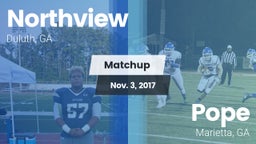 Matchup: Northview High vs. Pope  2017