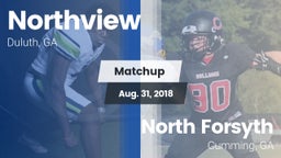 Matchup: Northview High vs. North Forsyth  2018