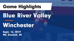 Blue River Valley  vs Winchester  Game Highlights - Sept. 16, 2019