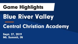 Blue River Valley  vs Central Christian Academy Game Highlights - Sept. 27, 2019