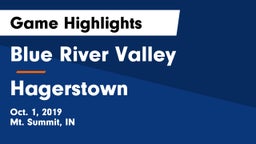 Blue River Valley  vs Hagerstown  Game Highlights - Oct. 1, 2019