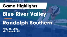 Blue River Valley  vs Randolph Southern  Game Highlights - Aug. 15, 2020