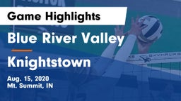 Blue River Valley  vs Knightstown  Game Highlights - Aug. 15, 2020