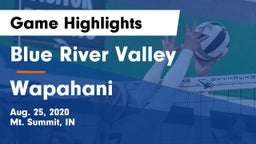 Blue River Valley  vs Wapahani  Game Highlights - Aug. 25, 2020