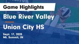 Blue River Valley  vs Union City HS Game Highlights - Sept. 17, 2020