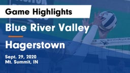 Blue River Valley  vs Hagerstown  Game Highlights - Sept. 29, 2020