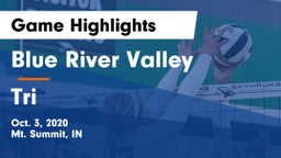 Blue River Valley  vs Tri Game Highlights - Oct. 3, 2020