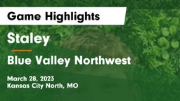 Staley  vs Blue Valley Northwest  Game Highlights - March 28, 2023