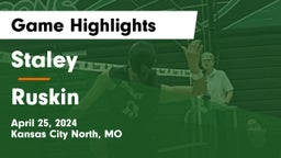 Staley  vs Ruskin  Game Highlights - April 25, 2024
