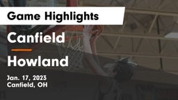 Canfield  vs Howland  Game Highlights - Jan. 17, 2023