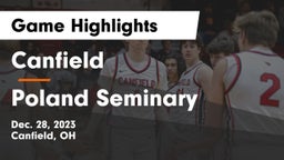 Canfield  vs Poland Seminary  Game Highlights - Dec. 28, 2023