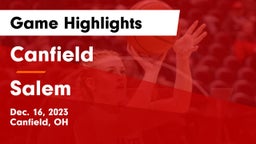 Canfield  vs Salem  Game Highlights - Dec. 16, 2023