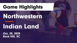 Northwestern  vs Indian Land  Game Highlights - Oct. 20, 2020