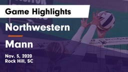 Northwestern  vs Mann  Game Highlights - Nov. 5, 2020
