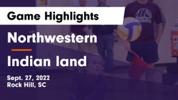 Northwestern  vs Indian land  Game Highlights - Sept. 27, 2022