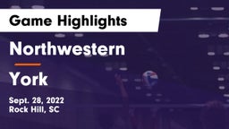 Northwestern  vs York  Game Highlights - Sept. 28, 2022
