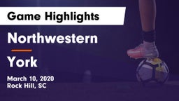 Northwestern  vs York Game Highlights - March 10, 2020