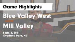 Blue Valley West  vs MIll Valley  Game Highlights - Sept. 2, 2021