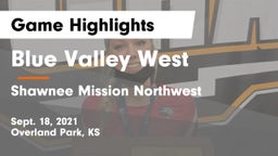 Blue Valley West  vs Shawnee Mission Northwest  Game Highlights - Sept. 18, 2021