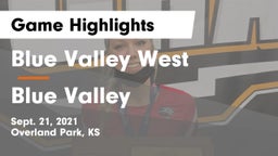 Blue Valley West  vs Blue Valley  Game Highlights - Sept. 21, 2021