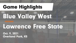 Blue Valley West  vs Lawrence Free State  Game Highlights - Oct. 9, 2021