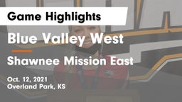 Blue Valley West  vs Shawnee Mission East  Game Highlights - Oct. 12, 2021