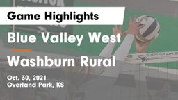 Blue Valley West  vs Washburn Rural  Game Highlights - Oct. 30, 2021