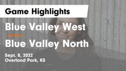 Blue Valley West  vs Blue Valley North  Game Highlights - Sept. 8, 2022