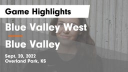 Blue Valley West  vs Blue Valley  Game Highlights - Sept. 20, 2022