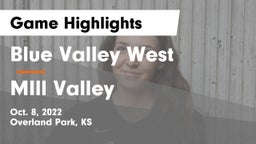 Blue Valley West  vs MIll Valley  Game Highlights - Oct. 8, 2022