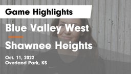 Blue Valley West  vs Shawnee Heights  Game Highlights - Oct. 11, 2022