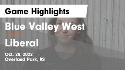 Blue Valley West  vs Liberal  Game Highlights - Oct. 28, 2022