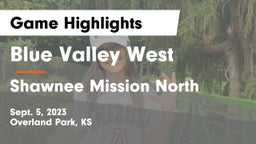 Blue Valley West  vs Shawnee Mission North  Game Highlights - Sept. 5, 2023