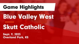 Blue Valley West  vs Skutt Catholic  Game Highlights - Sept. 9, 2023