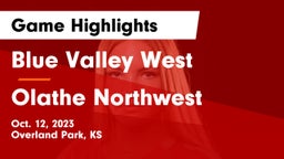 Blue Valley West  vs Olathe Northwest  Game Highlights - Oct. 12, 2023