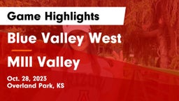 Blue Valley West  vs MIll Valley  Game Highlights - Oct. 28, 2023