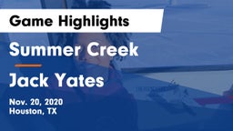 Summer Creek  vs Jack Yates  Game Highlights - Nov. 20, 2020