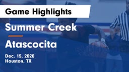 Summer Creek  vs Atascocita Game Highlights - Dec. 15, 2020